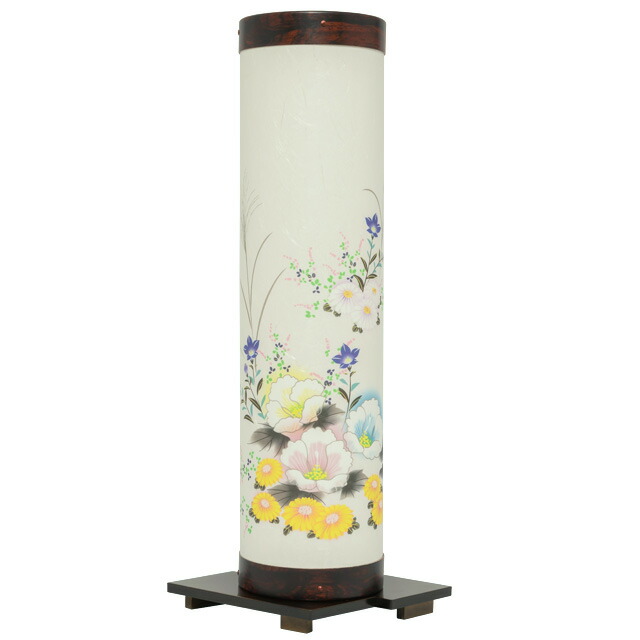盆提灯【モダン廻転提灯 明月燈１0号 芙蓉 単品 半対(1本)】