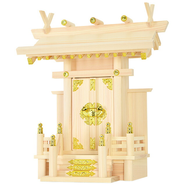 神棚【一社 中神明・大神明】ひのき 檜 東濃桧 総国産 日本製 一社宮 御神札 内祭 お宮 新築 開店 モダン シンプル お仏壇 仏壇 小物