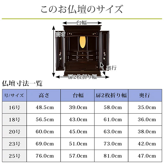 オーロラ 紫檀調 16～25号