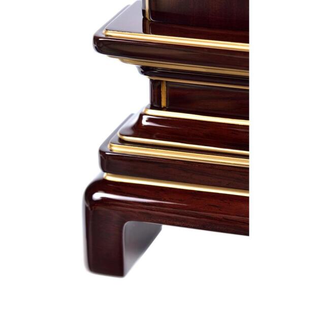 会津塗位牌 唐木漆 京霞 紫檀