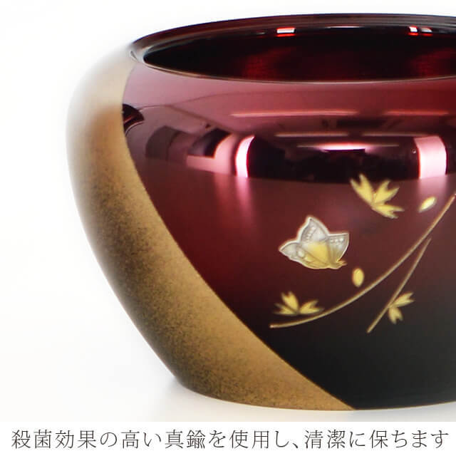 仏具セット【なごみ ワインボカシ 3.0寸 6点セット】ミニ 銅器 真鍮