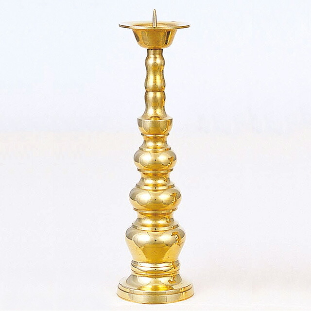 仏具【背短 灯立 磨 4.5寸～11.0寸】具足 ろうそく立て モダン 仏壇用
