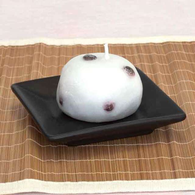 故人の好物シリー 豆大福キャンドル】仏具 キャンドル カメヤマ