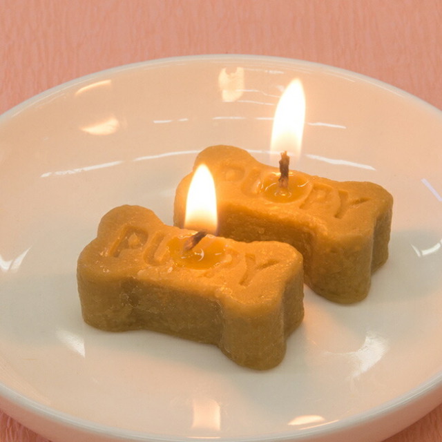 【故人の好物シリーズ ドッグ ビスケット】仏具 キャンドル カメヤマローソク ペット 犬ドッグ ビスケット キャンドル 供養 手元供養