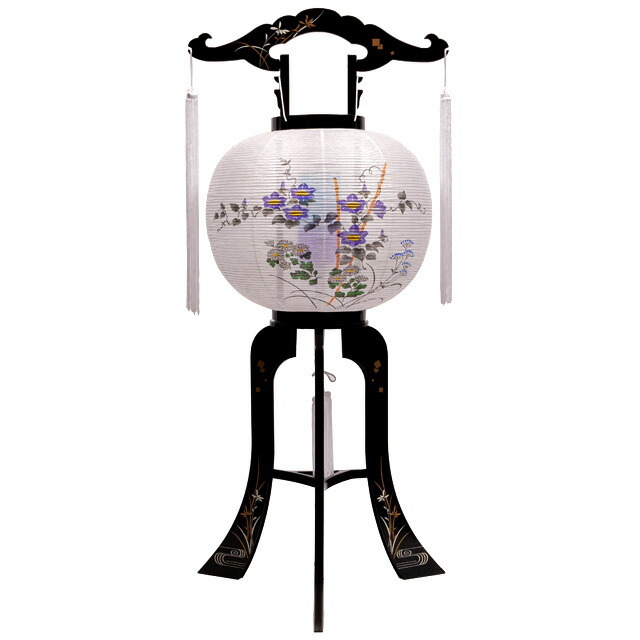 盆提灯【大内行灯・回転灯 あすか 樹脂製 ビニロン 単品 半対(1本)】