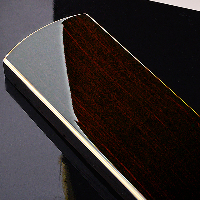 【 会津 唐木漆位牌 京の梅 漆仕上げ 黒檀 本金粉仕上げ 3.5寸～5.5寸】