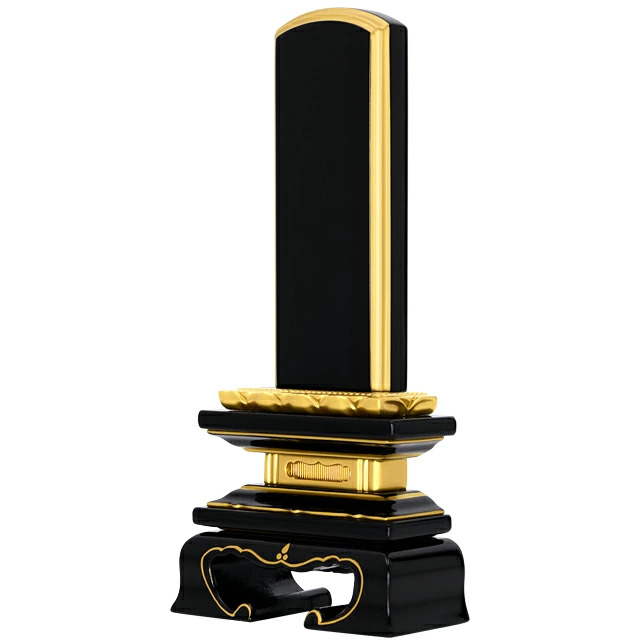 会津塗位牌 蓮華付春日 上塗