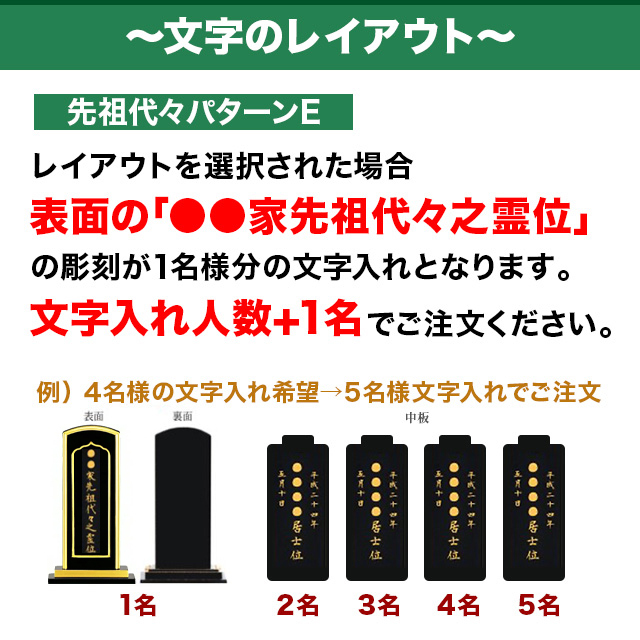 春日回出位牌 5.0寸 黒檀/紫檀 先祖代々之霊位文字入れ無料 高級 