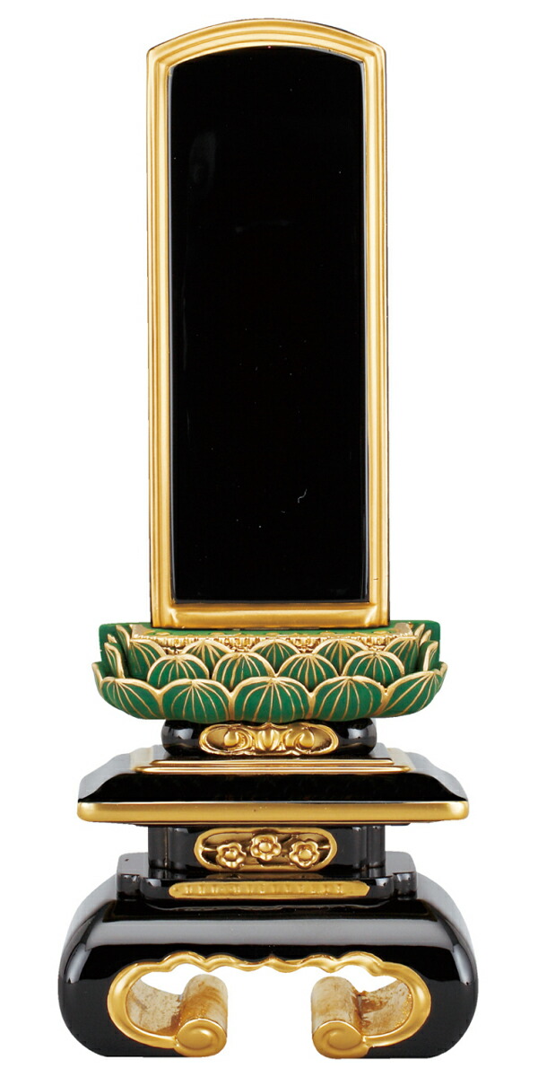 位牌 仏具 塗位牌 面粉 青吹蓮華 上京中台 巻足 3.5寸～25巾6.0寸