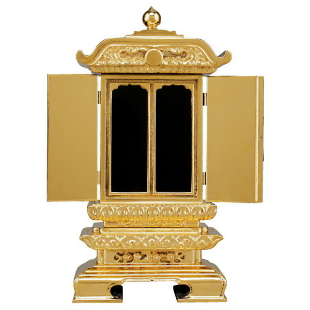 繰り出し位牌 回出位牌 22.5cm 純三方金二重回 仏壇 仏具 回