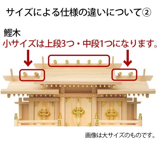 神棚【新寸屋根違い三社 小・中・大 ひのき 国産 日本製】