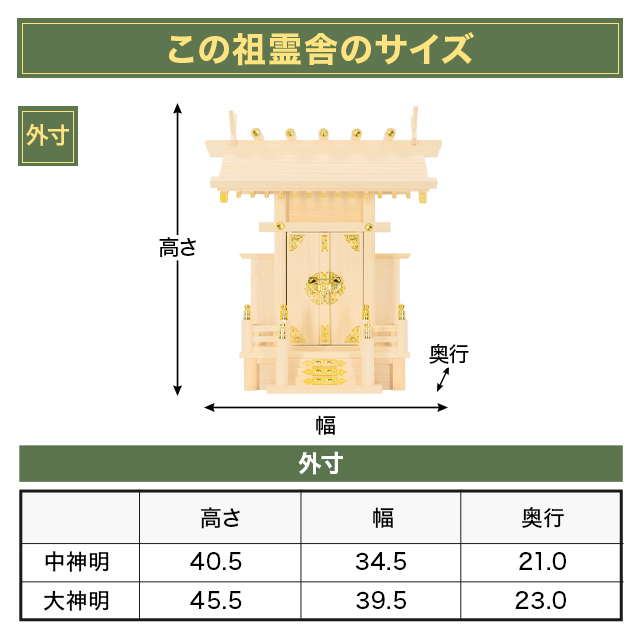 神棚 一社 中神明・大神明
