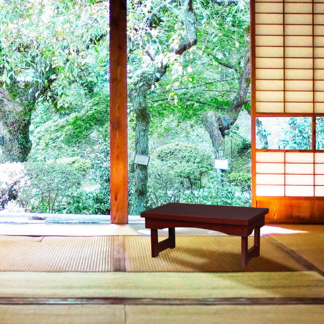 【花台兼用折りたたみ式御供机 はじめ 紫檀調 14号～20号】