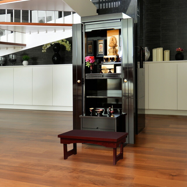 【花台兼用折りたたみ式御供机 はじめ 紫檀調 14号～20号】