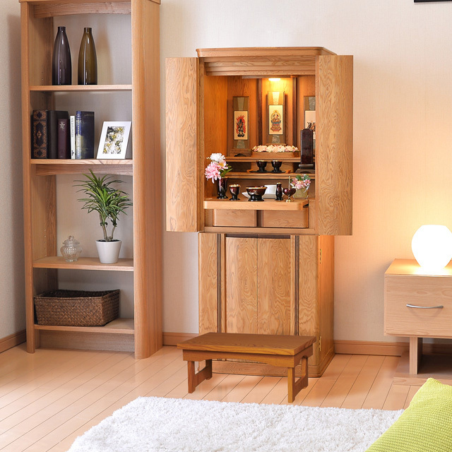 花台兼用折りたたみ式御供机 ケヤキ調 14号～20号】