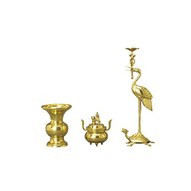 仏具セット【利休形 磨 3点セット 2.5寸～5寸 浄土真宗大谷派 東