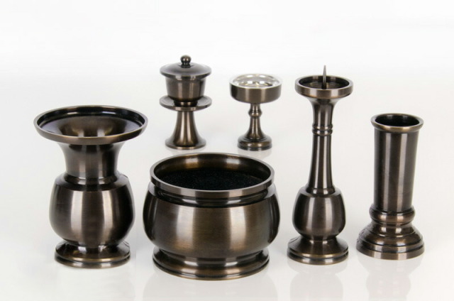 仏具セット【瑞鳳型 国光色 6点セット 2.5寸～4.5寸