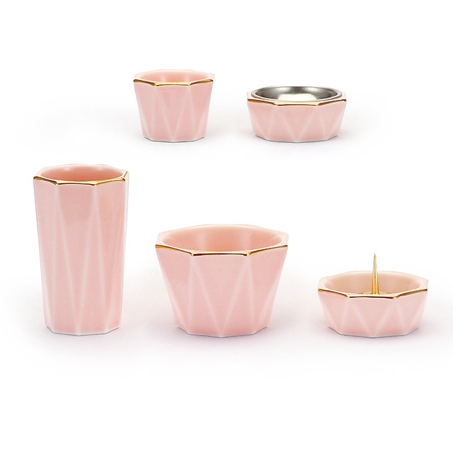 陶器 きらら ピーチ 5点セット