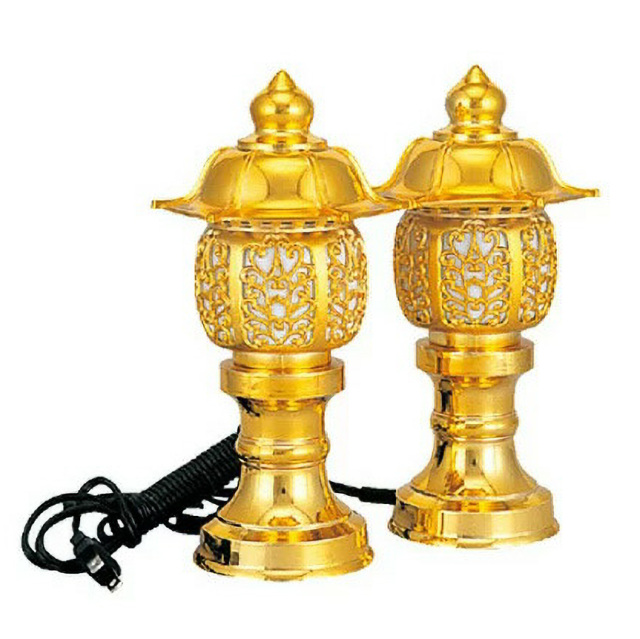 仏具 金灯篭 2台 仏具 金灯篭 2台