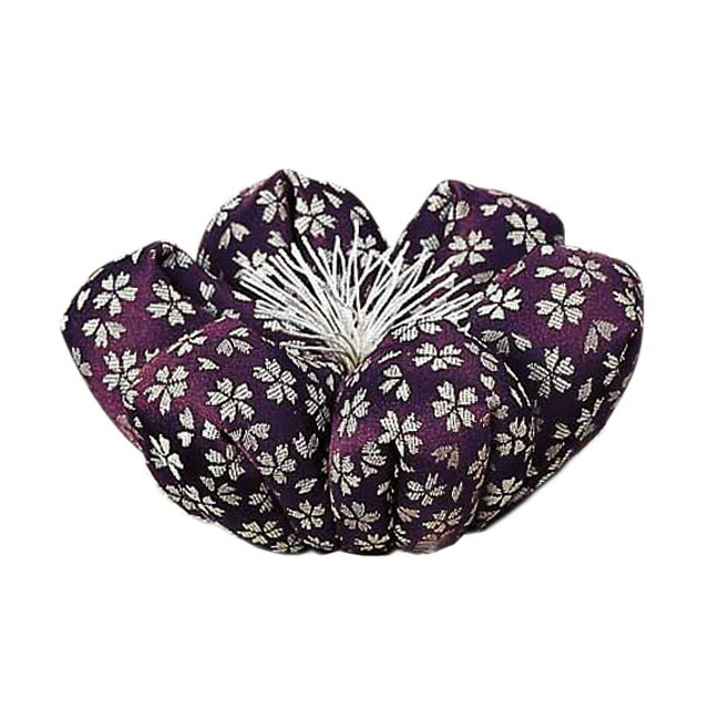 【リン布団 花フトン 日和 濃紫】