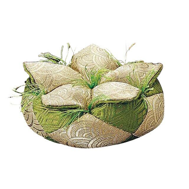 リン布団【花丸フトン 弥生 緑 2.5~9号】お仏壇 仏壇 小物 おしゃれ かわいい シンプル 仏具 おりん 座布団