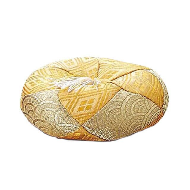 リン布団【丸フトン 弥生 黄】お仏壇 仏壇 小物 おしゃれ かわいい シンプル 仏具 おりん 座布団