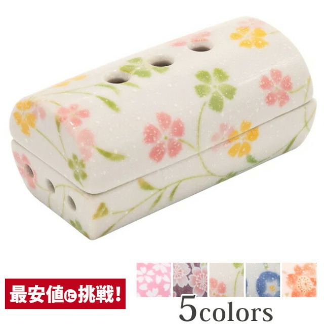 仏具【美濃焼 筒型 香彩器 仏具 仏壇 お盆 お彼岸 なでしこ 撫子】 お仏壇 仏壇 小物 美濃焼筒香彩器 筒型香炉 なでしこ