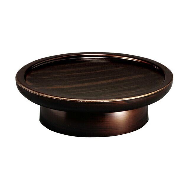 仏具【日本製 高月 こだち高月（半対） 木目色 3寸】供物台 仏具 具足 仏壇用 モダン かわいい おしゃれ 仏壇 仏具用品 お供え物 供物 台 木 茶色 ブラウン お仏壇 仏壇 小物