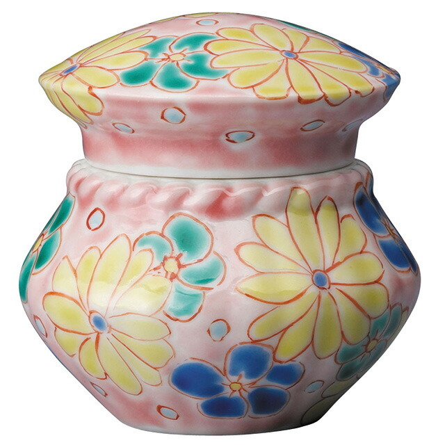 骨壷 ミニ骨壺【九谷焼 上絵付け lien リアン 梅菊】