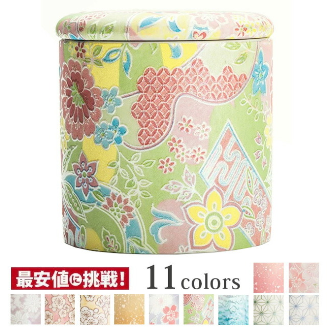 骨壷 ミニ骨壺【瀬戸焼 シリコン付骨カメ ミニ骨壺 華友禅 2.0寸】