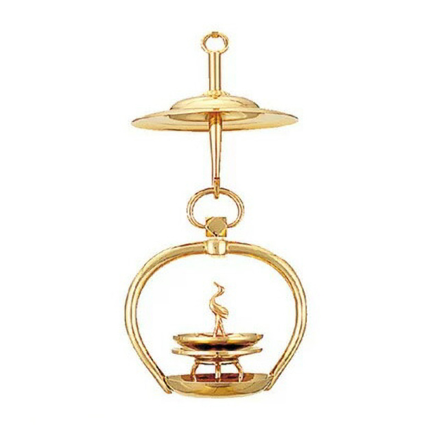 仏具【吊り輪灯 装飾仏具 本山輪灯 長鍵 磨 (1対) 3寸～6.0寸】 3.0寸・3.5寸・4.0寸・4.5寸・5.0寸・5.5寸・6.0寸吊り輪灯 装飾仏具 お仏壇 仏壇 小物 おすすめ 人気