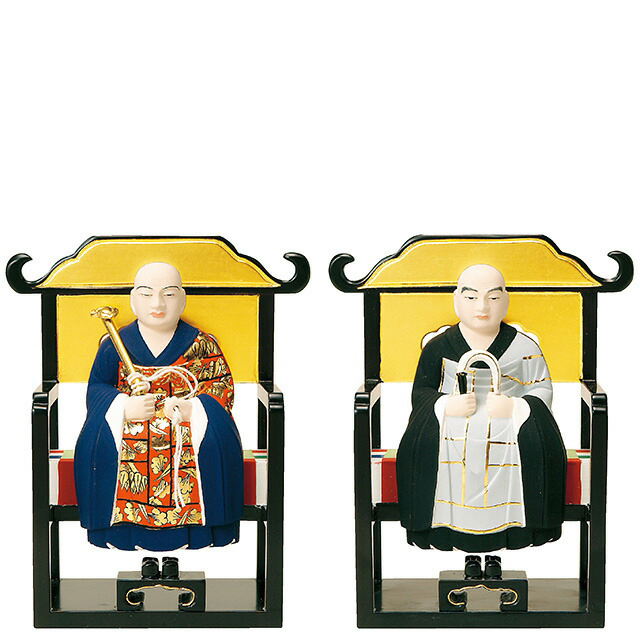 【仏像 彩色 常済・承陽(太祖・高祖) 1.5～3寸】