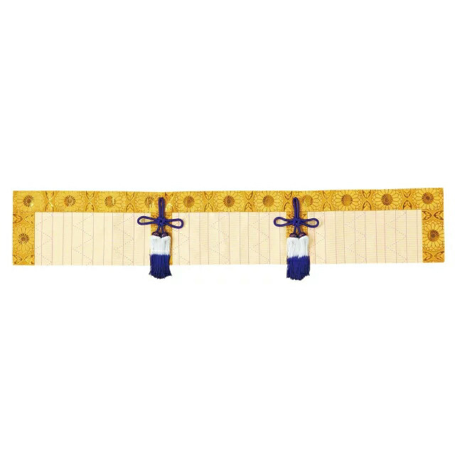 仏具【仏間用御簾 金襴 竹柄7 2尺8寸～6尺】 おみす 仏具用品 仏壇用品 仏事用品 御簾 お飾り お供え お仏壇 仏壇 小物 おすすめ 人気