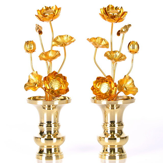 【アルミ 常花 尺寸7本立 金色 ※花立別売】