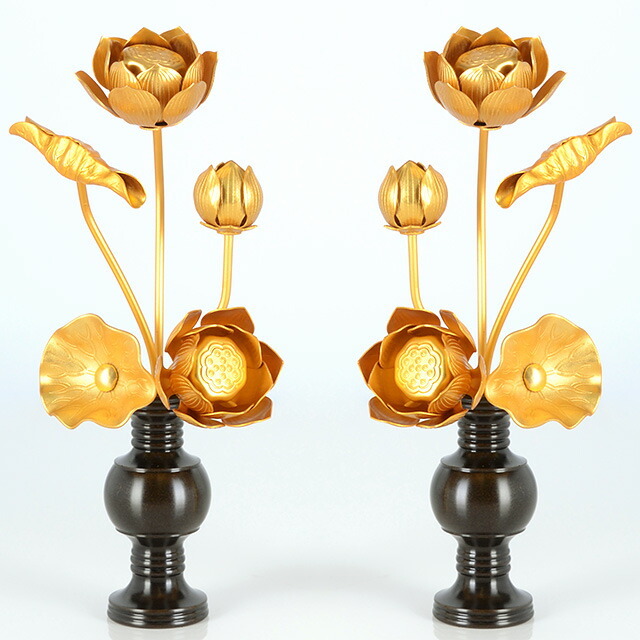 【アルミ 常花 4寸5本立 消金(華鋲用) ※花立別売】