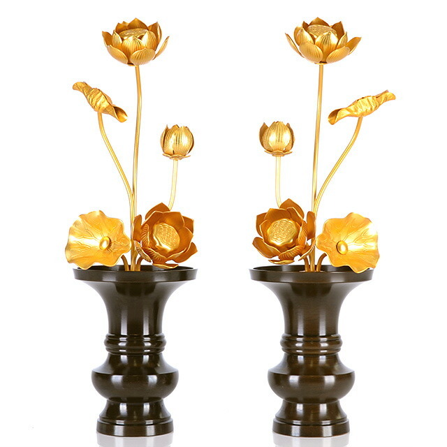 【アルミ 常花 7寸5本立 消金 ※花立別売】