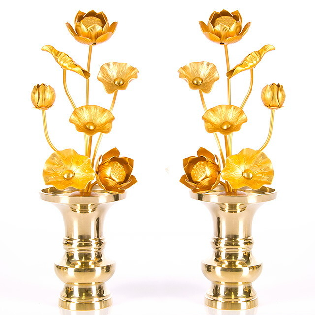 【アルミ 常花 7寸7本立 消金 ※花立別売】