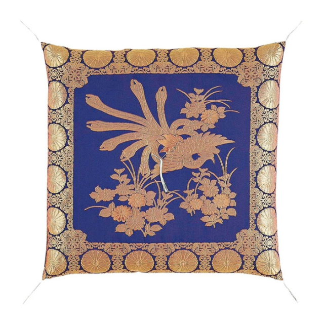仏具【仏前座布団 一釜鳳凰 化繊綿入・圧縮綿入】