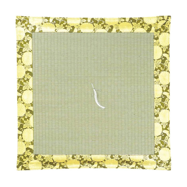 仏具【藺草座布団 雅錦 利休 リバーシブル・両面藺草】