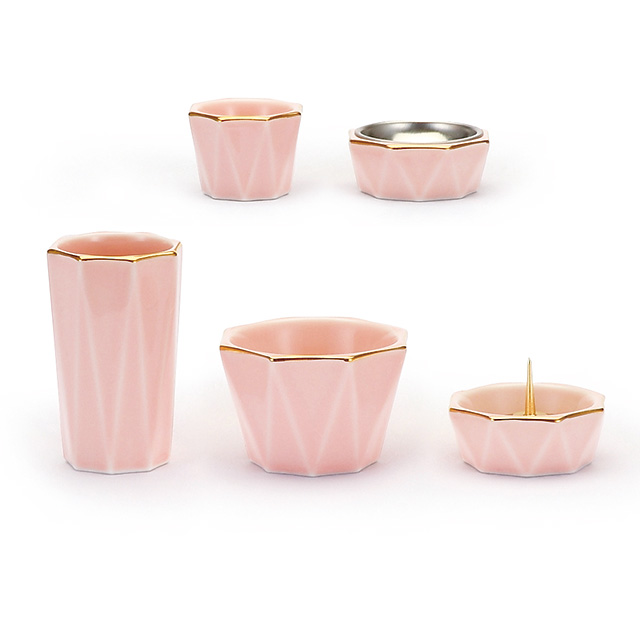 陶器 きらら ピーチ 5点セット