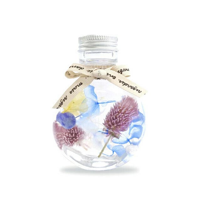 仏具【ハーバリウム ミニボトル ブルー】仏花 造花 ハーバリウム プリザーブドフラワー ドライフラワー 枯れないお花 花束 花 還暦 男性 女性 ミニ 法事 仏壇用 お供え花 仏花 お彼岸 喪中はがき 供花 お悔やみ 枕花 新盆 おそなえ お仏壇 仏壇 小物