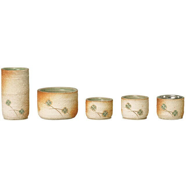 仏具セット【信楽焼 円空 雪肌火色 5点セット 2.5寸】ミニ モダン えんくう コンパクト 仏具 仏壇 仏壇用品 丸型 前香炉 香炉 仏飯器 茶湯器 花立て 火立て ろうそく立て 落付 ステンレス落し お仏壇 仏壇 小物 おしゃれ ミニ