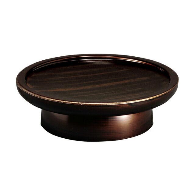 仏具【日本製 高月 こだち高月（半対） 木目色 3寸】供物台 仏具 具足 仏壇用 モダン かわいい おしゃれ 仏壇 仏具用品 お供え物 供物 台 木 茶色 ブラウン お仏壇 仏壇 小物