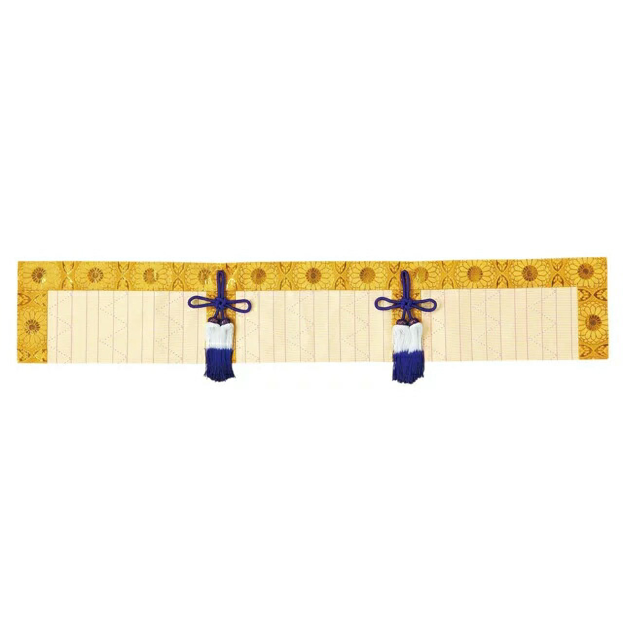仏具【仏間用御簾 金襴 竹柄7 2尺8寸～6尺】 おみす 仏具用品 仏壇用品 仏事用品 御簾 お飾り お供え お仏壇 仏壇 小物 おすすめ 人気