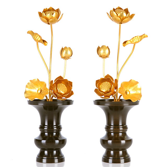 【アルミ 常花 8寸5本立 消金 ※花立別売】