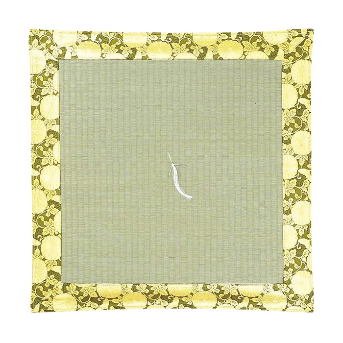 仏具【藺草座布団 雅錦 利休 リバーシブル・両面藺草】