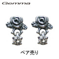 シルバ－アクセサリー～ピアス～レディース～ピアスキャッチ～ジュエリー～ジルコニア～ジェンマ (gemma) GR-Pi003-W （ペア売り）