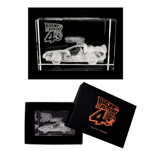 バック・トゥ・ザ・フューチャー 40th　クリスタルオブジェ