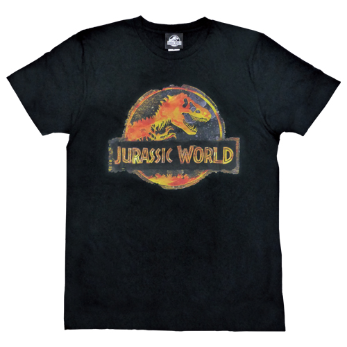 「ジュラシック・ワールド」Tシャツ　ブラックLサイズ