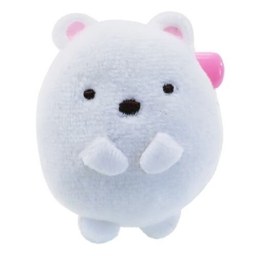 すみっコぐらし　ぬいぐるみバッジ/しろくま